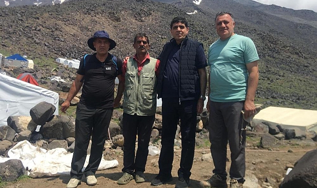 Rektör Alma, Ağrı Dağı'nda İncelemelerde Bulundu