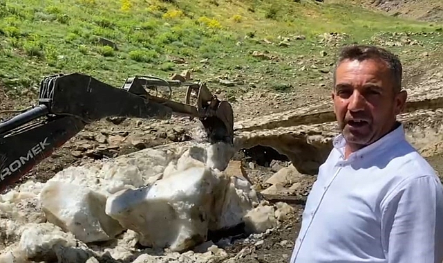 Temmuz ayının son haftasında karla mücadele çalışması devam ediyor
