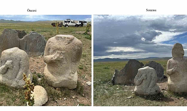 Türk Kağanlığı dönemine ait eserler, Moğolistan'da TİKA desteğiyle restore edildi