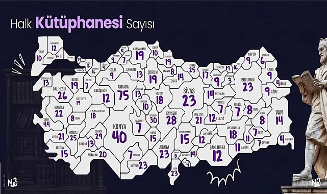 Türkiye geneli kütüphane sayılarında Iğdır bakın kaçıncı sırada?