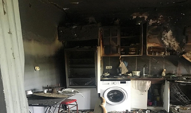 Tuzluca’da yangın! Yaşlı kadının evi kullanılamaz hale geldi