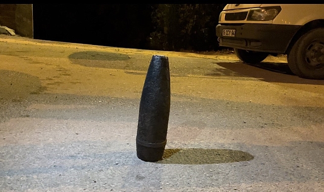 1. Dünya Savaşı'na ait top mermisini bahçede yıllarca saklamaışlar
