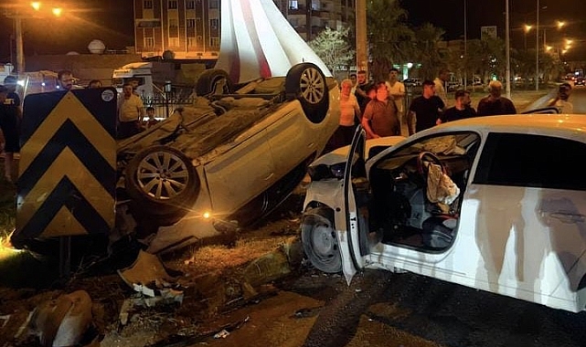 2 Otomobilin Çarpıştığı Kazada 2 Kişi Yaralandı