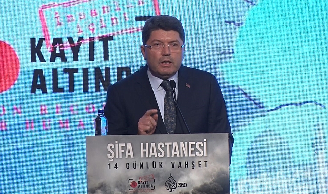Adalet Bakanı Tunç: "Uluslararası Ceza Mahkemesi'nde İsrail aleyhinde bir ceza davası maalesef açılamadı"