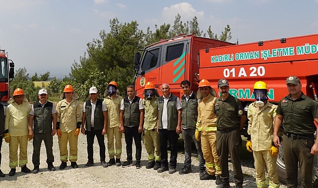 Adana'da orman yangını riskine karşı tatbikat gerçekleştirildi