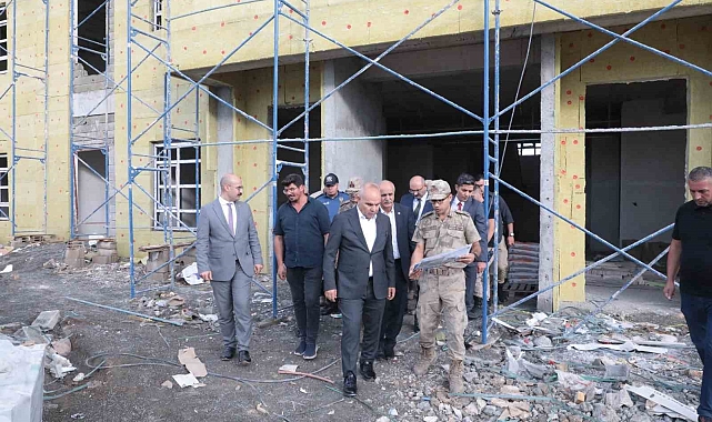 Ağrı'da inşaatlar denetlendi