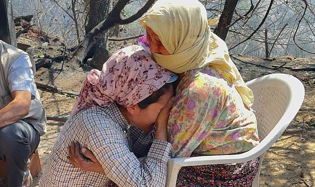 Dün saat 16.45 sıralarında başlayan orman yangında acı tablolar