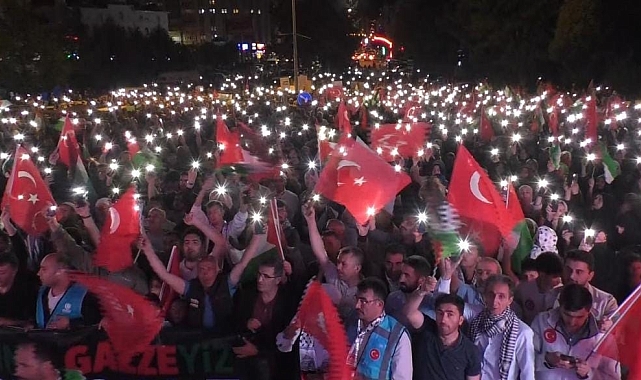 Erzurum, Gazze için yürüdü