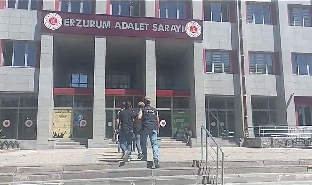 Erzurum'da terör propagandası operasyonunda 4 gözaltına