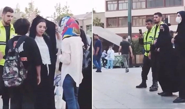 Iran'da ahlak polisi şort giyen erkeğe ters kelepçe takarak gözaltına aldı