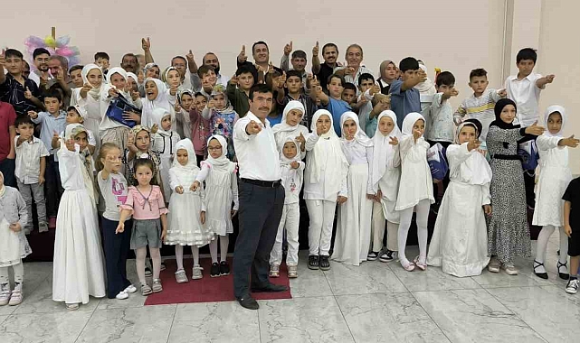 Kura'an okumaya başlayan 150 öğrenci için dönem sonu etkinliği düzenlendi