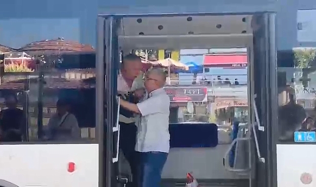 Otobüste yer tartışmasında arbede çıktı