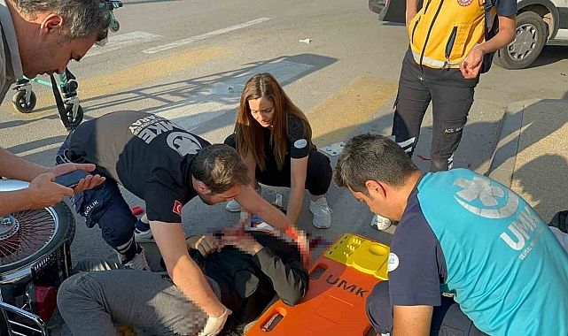 Otomobil motosiklete çarpıp kaçtı: 1 yaralı