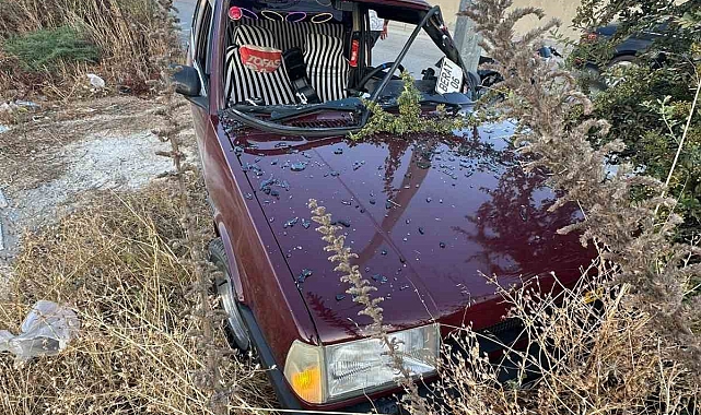 Tofaş'ın hurdaya döndüğü kazada 2 kişi yaralandı