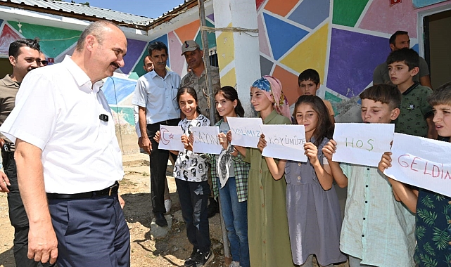 Vali Canalp, köy statüsüne kavuşan köyleri gezdi