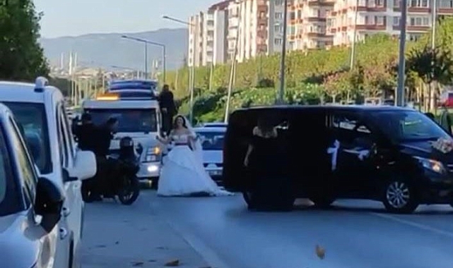 Yolu trafiğe kapatan düğün konvoyuna ceza yağdı