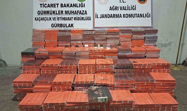 Ağrı'nın Doğubayazıt ilçesinde 14 milyon TL'lik kaçak malzeme ele geçirildi