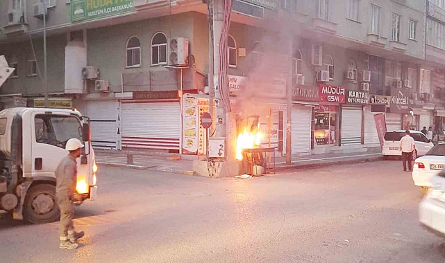 Elektrik panosu patladı, korku dolu anlar yaşandı