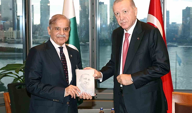 Erdoğan, New York'taki Türkevi'nde Pakistan Başbakanı Şerif'i kabul etti