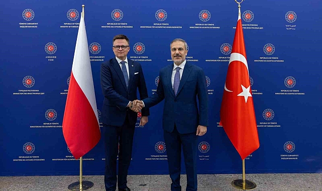 Hakan Fidan, Polonya Meclis Başkanı Holownia ile bir araya geldi