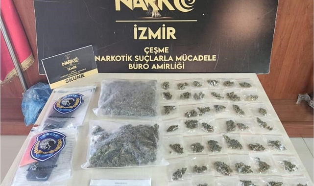 İzmir'de gerçekleştirilen uyuşturucu operasyonlarında 100 şüpheliye işlem yapıldı