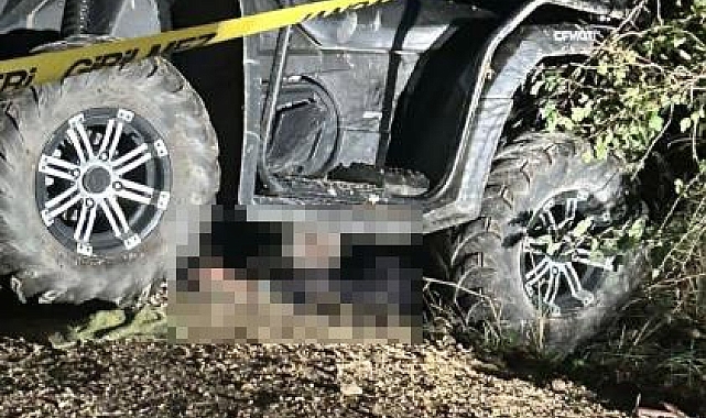Kontrolden çıkan ATV aracı devrildi, sürücü olay yerinde hayatını kaybetti