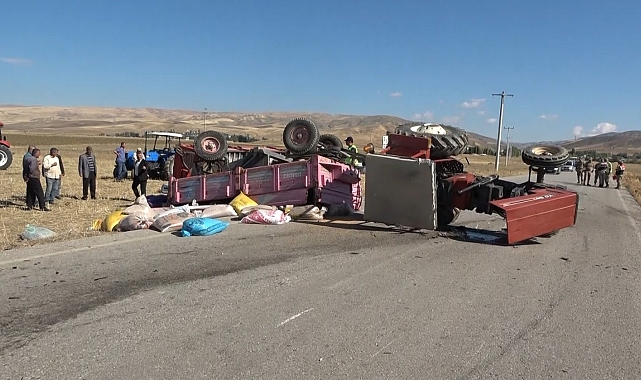 Muş'ta meydana gelen zincirleme trafik kazasında 10 kişi yaralandı