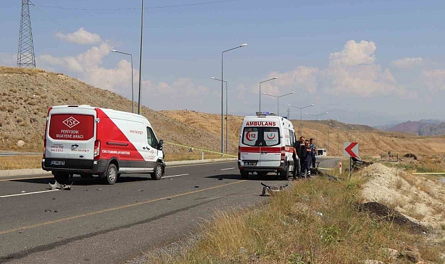Oltu'da feci kaza
