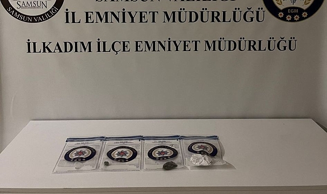 Samsun'da düzenlenen operasyonda silah ve uyuşturucu ele geçirildi