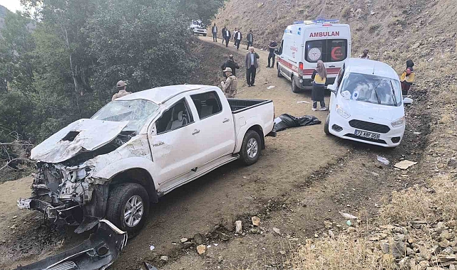 Şehit askerin yakınları kaza yaptı: