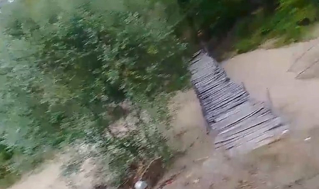 Şiddetli yağış dereleri taşırdı
