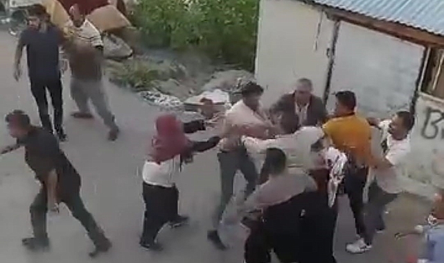 Van'da iki grup arasında taşlı, sopalı kavga