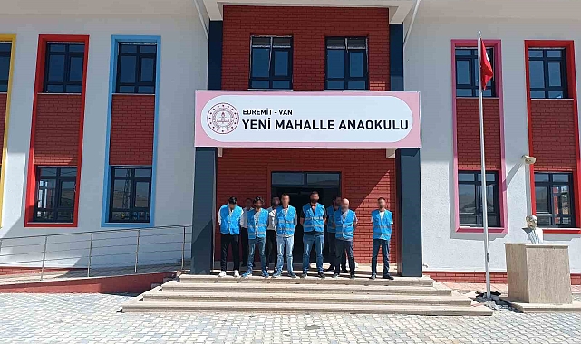 Van'da okullar hükümlülerin dokunuşuyla güzelleşti