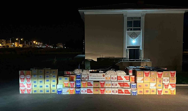 Adana'da 7 milyon kaçak makaron ele geçirildi