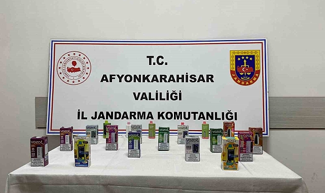 Afyonkarahisar'da 20 bin TL değerinde elektronik sigara yakalandı