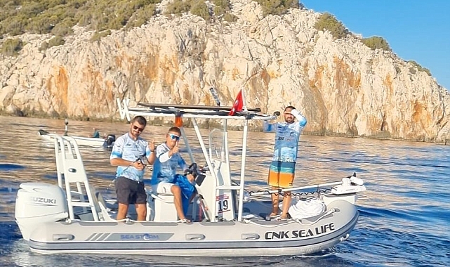 Antalya'nın Kumluca ilçesinde en büyük balığı yakalama yarışması düzenlendi