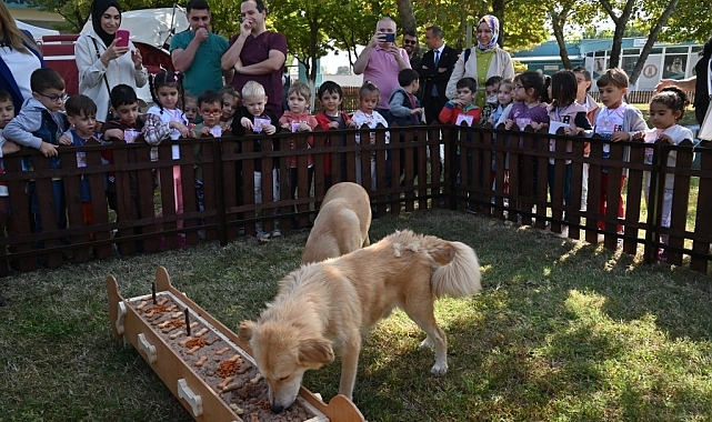 Çocuklar, can dostlarıyla buluştu