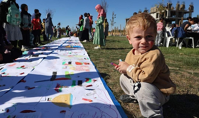 Iğdır'da Filistinli Çocuklar İçin Çiz etkinliği