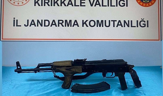 Kalaşnikofla yakalanan şahıs gözaltına alındı