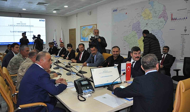 Kars'ta 2024 Türkiye Afet Müdahale Planı Toplantısı yapıldı