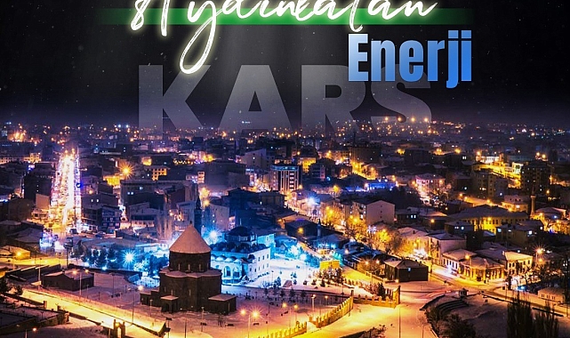 Kars'ta aydınlatma çalışmaları tüm hızıyla devam ediyor