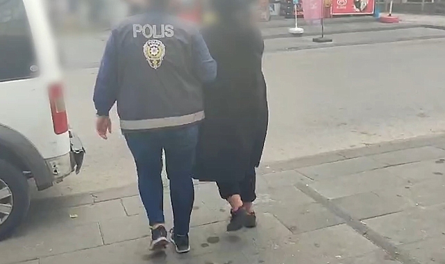 Kesinleşmiş hapis cezası bulunan kadın, gardıropta yakalandı