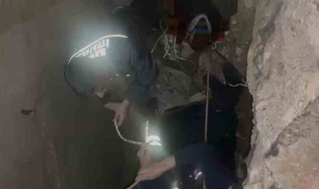 Menfeze düşen 38 yaşındaki şahıs kurtarıldı