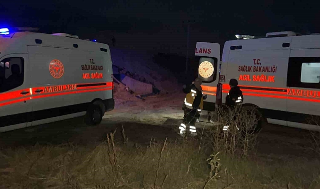 Nevşehir'in Acıgöl ilçesinde işçi servisi şarampole uçtu