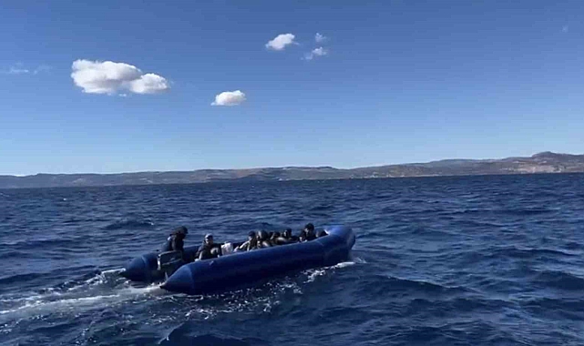 Sahil Güvenlik ekiplerince 15 kaçak göçmen yakalandı