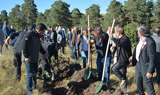 Sarıkamış ve Çanakkale Şehitleri adına fidanlar toprakla buluştu