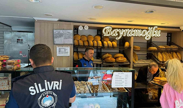 Silivri'de üretim yapan fırınları denetledi