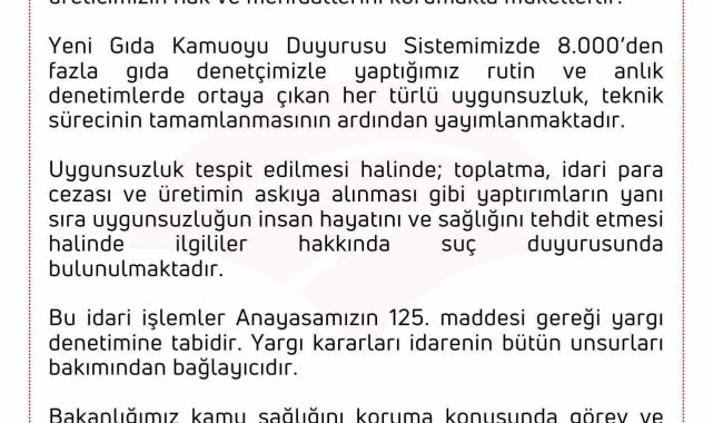 Tarım ve Orman Bakanlığı'ndan köftede tespit edilen domuz eti ile ilgili açıklama