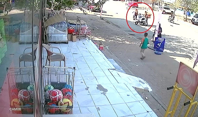 Yola fırlayan çocuğa motosiklet çarptı