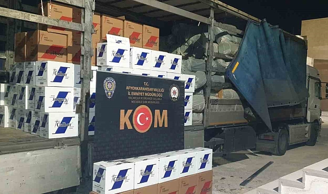 2 milyon adet boş makaron ele geçirdi